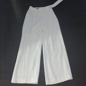 Marciano white belted trouser pant Macademia